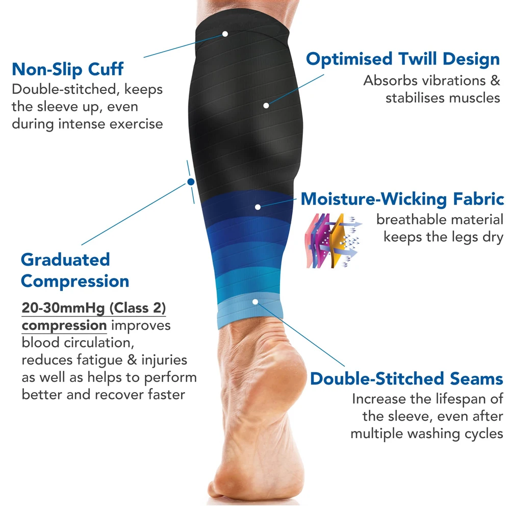1 paire de manchons de mollet  - Compression Sleeve Calf avis et prix